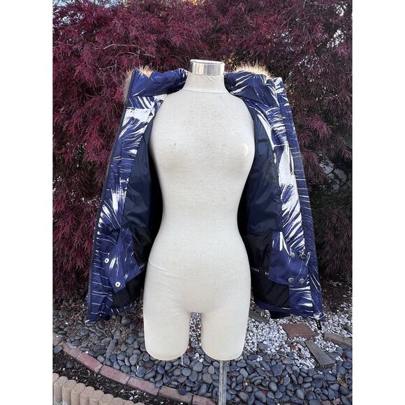 Bogner Jacket Keira-D Navy & Light Beige Girls Size XXL(16) Detachable Fur Hood - Picture 9 of 11